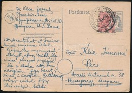 1948 Egyes Bérmentesítés Levelezőlapon Pécsre Mi 46I - Altri & Non Classificati