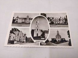 ANTIQUE PHOTO POSTCARD FRANCE DERVAL FOUR VIEWS SOUVENIR UNUSED - Derval