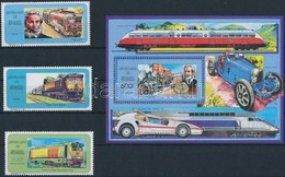 ** 1991 Technikai Vívmányok Sor 3 értéke: Mozdonyok Mi 1144-1146 + Orient Expressz Blokk Mi 76 - Andere & Zonder Classificatie