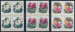 ** 1982 Forgalmi: Virágok Sor Négyestömbökben,
Definitive: Flowers Set In Blocks Of 4
Mi 1795-1797 - Altri & Non Classificati