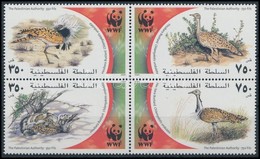 ** 2001 WWF Galléros Túzok Négyestömb,
WWF Houbara Bustard Block Of 4
Mi 192-195 - Otros & Sin Clasificación