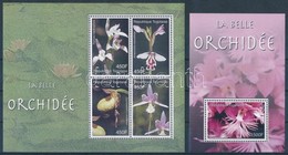 ** 2006 Orchideák Kisív Mi 3346-3349 + Blokk Mi 484 - Other & Unclassified