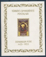 ** 1953 Konstantinápoly Elfoglalásának 500. évfordulója Blokk Mi 5 (apró Gumuhiba/small Gum Disturbance) - Otros & Sin Clasificación