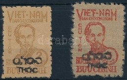 ** 1955 Forgalmi Felülnyomott Sor Mi 8-9 - Other & Unclassified