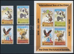 ** 1979 Nemzetközi Gyermekév, Afrikai Mesék Sor + Blokk,
International Year Of Children, African Tales Set + Block
Mi 20 - Other & Unclassified