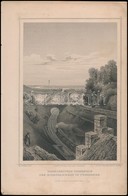 Cca 1860 Ludwig Rohbock (1820-1883): Vaspályaudvar Pozsonyban / Pressburg Railway Station. Acélmetszet.17x14 Cm - Prints & Engravings
