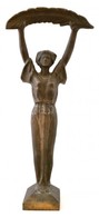 Szabadság-szobor, Bronz, Jelzés Nélkül, M: 37 Cm - Other & Unclassified