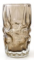 Dekoratív Barna üveg Váza, Alján Karcolásokkal, M: 19,5 Cm - Vetro & Cristallo