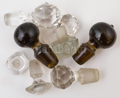 8 Db üvegdugó, Sérülésekkel - Glas & Kristall