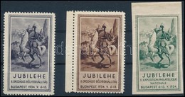 1934 Jubilehe 2 Db Fogazott és 1 Db Vágott Reklámbélyeg - Non Classés