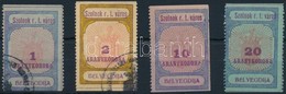 1925 Szolnok Városi Illeték 27-28 + 31 (3 Oldalon Fogazatlan) -32 Sz. Bélyeg (58.000) - Non Classés