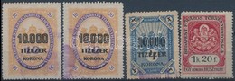 Budapest Székesfőváros 1919-1925 4 Db 3 Klf Okirati Illetékbélyeg (5.100) - Zonder Classificatie