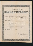 1882 Bp., Vallástani Bizonyítvány - Ohne Zuordnung