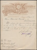 1894 Bp., A Hedrich & Strauss Királymalom Fejléces Levélpapírjára írt Levél - Zonder Classificatie