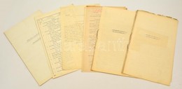 Cca 1925 Kassai Káptalannal Kapcsolatos Papírok, Okmányok 5 Db. Főleg A Káptalan Tulajdonában állt Ingatlanok Eladásának - Sin Clasificación