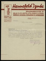 1939 Bp., Hennefeld Ignác Jégszekrénygyár Rt. Hivatalos Levele A Kassai Magyar állami Kórház Részére, Díszes Fejléces Pa - Unclassified