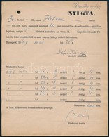 1949 Bp., 'Aktállásra' (modellkedésre) Kifizetett Nyugta, 3 Db - Zonder Classificatie