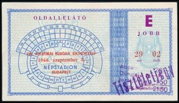 1966 Bp. Népstadion, Tiszteletjegy A VIII. Atlétikai Európa Bajnokság Megnyitójára, Jó állapotban - Non Classés