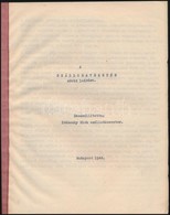 1944 Bp., A Szállodavezetés Rövid Leírása, összeállította: Ivánszky Elek Szállodamester, Szép állapotban, Gépelt, 6p - Non Classés