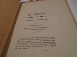MAYENNE EN 1589 ET EN 1590 (Fragment De L'Histoire De La Ligue Du Maine)  Par HIPPOLYTE SAUVAGE 1865 - Pays De Loire