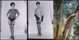 Cca 1988 Szolidan Erotikus Felvételek Vegyes Tétele, 13 Db Vintage Fotó és/vagy Mai Nagyítás, 9x13 Cm és 18x25 Cm - Autres & Non Classés