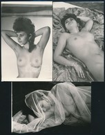 Cca 1985 Szolidan Erotikus Felvételek Vegyes Tétele, 7 Db Vintage Negatív (24x36 Mm) + 6 Db Vintage Fotó, 18x24 Cm és 9x - Other & Unclassified