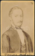 Cca 1870 Tompa Mihály (1817-1868) Költő Portréja, 10×6 Cm - Andere & Zonder Classificatie