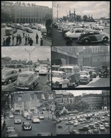 Cca 1963 Budapest Közlekedése, Járművek, Közlekedési Helyzetek, 13 Db Vintage Fotó, Többsége Feliratozva, 10x9 Cm és 9x1 - Other & Unclassified