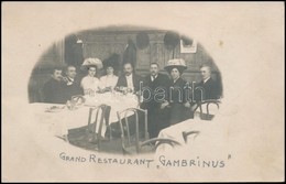 Budapest VII. Erzsébet Körút 27. Gambrinus étterem Fotólap 14x9 Cm - Autres & Non Classés