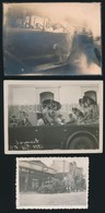 Cca 1920-1930 Autós Buszos Vásosnézések, Teherautók 3 Db Fénykép - Andere & Zonder Classificatie