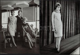 Divatfotók Az 1960-as és 1970-es évekből, 13 Db Vintage Fotó, 9x12 Cm és 24x18 Cm Között - Andere & Zonder Classificatie