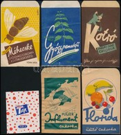 Cca 1940 6 Féle Gyógyszertári Gyógycukorka Reklámos Papírtasak és Címke (1 Db) / Pharmacy Pills Bags And Labels - Reclame