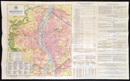 1931 Budapest, Map And Guide, Kihajtható Térképes Prospektus - Andere & Zonder Classificatie