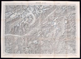 1913 A Brenni Felföld Térképe / Large Map Of The Brenn Oberland In Tirol Austria 50x70 Cm - Altri & Non Classificati