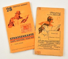 Cca 1930 2 Db Freytag és Berndt Autóstérkép. - Andere & Zonder Classificatie