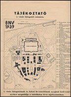 1939 BNV Budapesti Nemzetközi Vásár Térképe és Helyszínrajza 4 P.  24x31 Cm - Autres & Non Classés