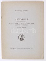 Memoriale Sulla Questione Della Bessarabia E Della Bucovina Settentrionale. Bukarest, 1940, Accademia Romena. Vitairat B - Autres & Non Classés