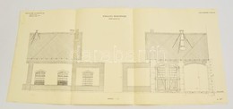 1915 Helyi érdekű Vasutak. Kör Alakú Mozdonyszín Látványterve / Railway Garage Plan 70x35 Cm - Unclassified