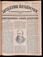 1919 A Legszebb Regények és Elbeszélések Olcsó Kiadásban, 1. Sz. (nov. 1.), Későbbi Félvászon Kötésben, Jó állapotban - Non Classés