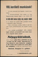 Cca 1920-1960 Politikai Kisplakátok, Szórólapok (Feministák Egyesülete, Vegyipari Munkások Szabadszervezete, Szociáldemo - Non Classés