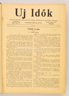 1928 Uj Idők. XXXIV. évfolyam Második Fele Bekötve Szerk.: Herczeg Ferenc. Félvászon-kötésben - Ohne Zuordnung