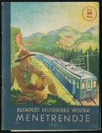 1933 Budapest Helyi Érdekű Vasutak Menetrendje. A Gödöllői Jamboree Alkalmából Kiadott Kiadvány Kihajtható Vonal és Turi - Zonder Classificatie