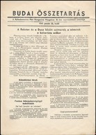 1945 Budai összetartás, A Nyilaskeresztes Párt Hungarista Mozgalom XI. Ker. Szervezetének értesítője - Ohne Zuordnung