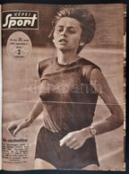 Cca 1960 A Képes Sport Több évfolyamának Lapszámai Egybekötve, Két Kötetben, Számos érdekes írással - Non Classés