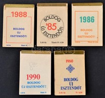 1980-1990 5 Db Kis Naptár Receptekkel 8x6 Cm - Unclassified