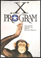 1987 Molnár A. József (?-): X Program, Amerikai Film Plakát, Hajtott, 80×60 Cm - Altri & Non Classificati