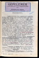 Hermann Miksa: Gépelemek. Hermann Miksa Műegyetemi Tanár József Műegyetemen Tartott Előadásainak Anyaga, Ceruzás Aláhúzá - Zonder Classificatie