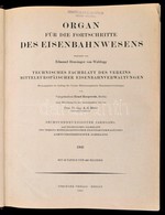 1941 Organ Für Die Fortschritte Des Eisenbahnwesens. 96. évf. Berlin, 1941, Julius Springer. Német Nyelven. Átkötött Egé - Unclassified