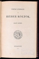 Patai József: Héber Költők. I. Kötet. Az Izr. Magyar Irodalmi Társulat Kiadványai XXXII. Bp.,1910, Az Izr. Magyar Irodal - Zonder Classificatie