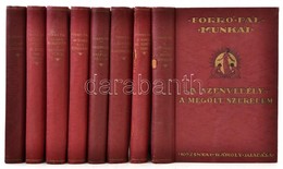 Forró Pál Munkái Sorozat 8 Kötete. Gyűjteményes Díszkiadás. Bp.,1928, Rozsnyai Károly. Kiadói Aranyozott Vörös Egészvász - Unclassified